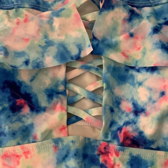 Tutorutor Womens Two Piece Plus Size Bathing Suit - Peplum Tankini - Picture 5 of 8